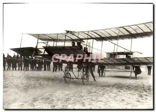 Moderne Karte Avion Aviation 28 mars 1908 Premier vol avec passager Delagrange emmene Henry Farman