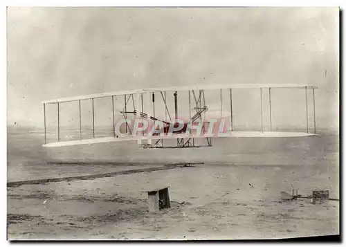 Moderne Karte Avion Aviation 17 decembre 1903 Les Freres Wrsight sur la kitty Hawk en Caroline du Nord