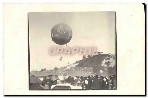 CARTE PHOTO Avion Aviation Ballon