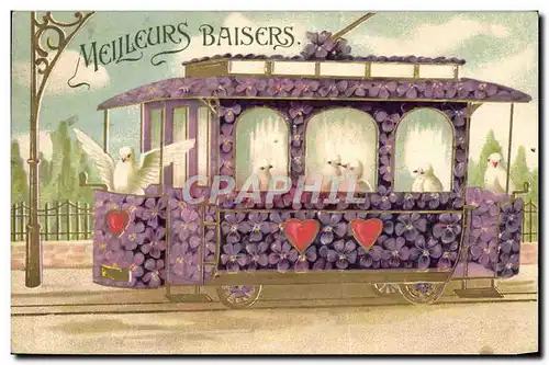 Cartes postales Fantaisie Train Colombes