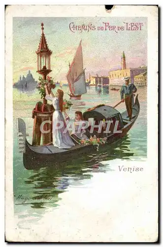 Cartes postales Train Chemins de fer de l&#39Est Venise