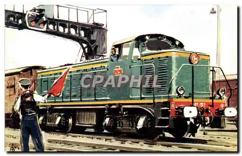 Cartes postales moderne Train Locomotive Diesel Electrique Type 040 DE SNCF