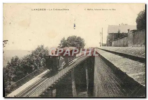 Ansichtskarte AK Tramway Langres La cremaillere