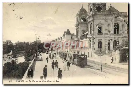 Cartes postales Tramway Royan le casino d eFoncillon