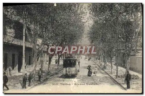 Cartes postales Tramway Toulon Avenue Vauban