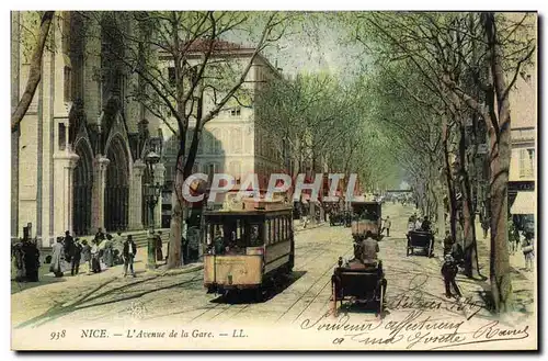 Cartes postales Tramway Nice Avenue de la gare