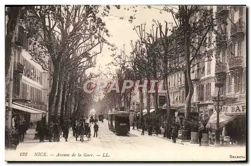 Ansichtskarte AK Tramway Nice Avenue de la gare