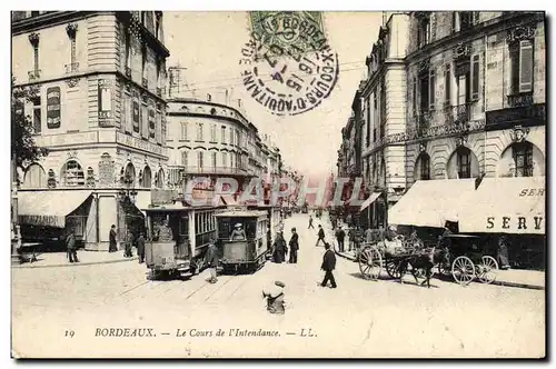 Cartes postales Tramway Bordeaux Le cours de l&#39intendance