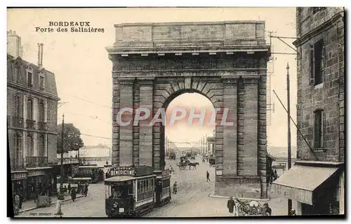 Ansichtskarte AK Tramway Bordeaux Porte des Salinieres