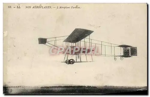 Ansichtskarte AK Avion Aviation Aeroplane Farman