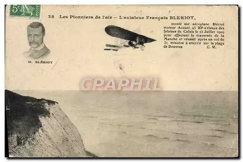 Ansichtskarte AK Avion Aviation L&#39aviateur Francais Bleriot