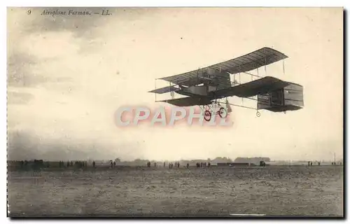 Ansichtskarte AK Avion Aviation Aeroplane Farman