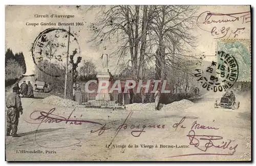 Ansichtskarte AK Automobile Coupe Gordon Bennett 1905 Virage de la vierge a Bourg Lastic