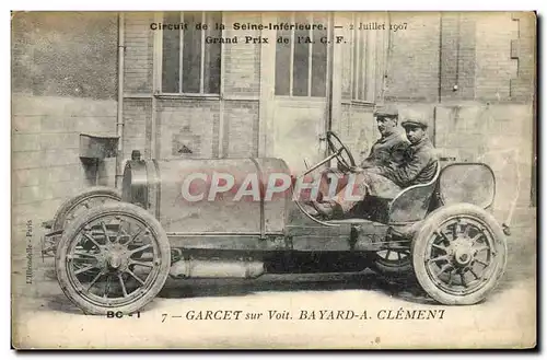Ansichtskarte AK Automobile Circuit de la Seine Inferieure Gacet sur voiture Bayard A Clement