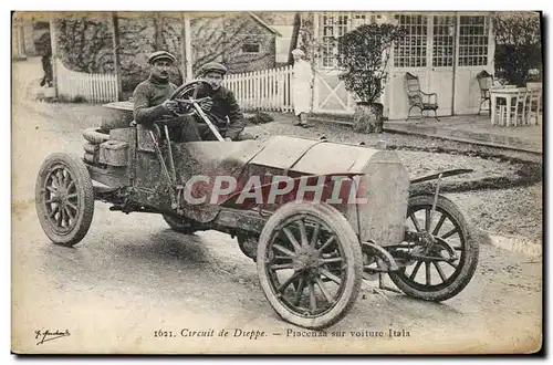 Ansichtskarte AK Automobile Circuit de Dieppe Piacenez sur voiture Itala