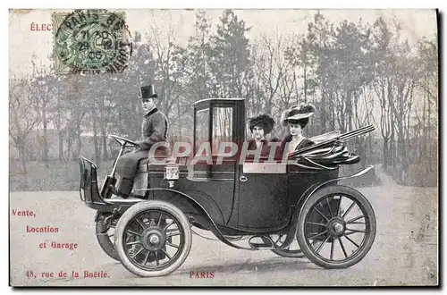 Ansichtskarte AK Automobile Voiture Rue de la Bastille Paris Taxi