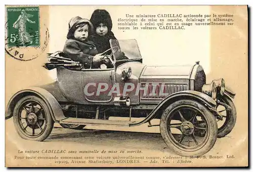 Cartes postales Automobile Voiture Cadillac Enfants