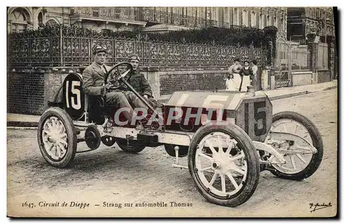 Cartes postales Automobile Circuit de Dieppe Strang sur automobile Thomas