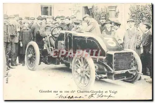 Ansichtskarte AK Automobile Girardot sur sa 100 ch Charron Girardot et Voigt