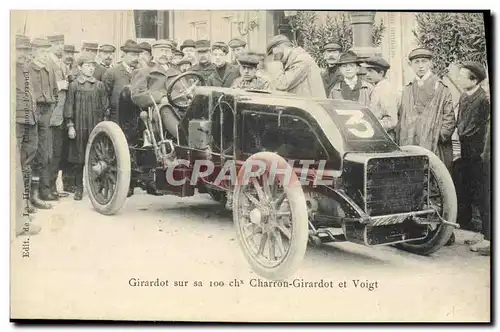 Ansichtskarte AK Automobile Girardot sur sa 100 ch Charron Girardot et Voigt
