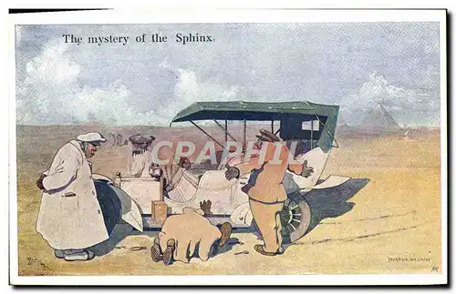Cartes postales Automobile The mystery of the Sphinx Pyramide Pyramid Egypt Egypte