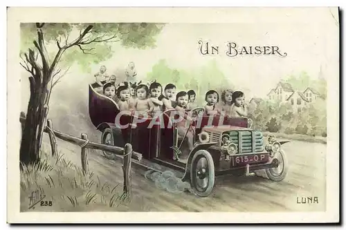 Cartes postales Automobile Enfants Bebes