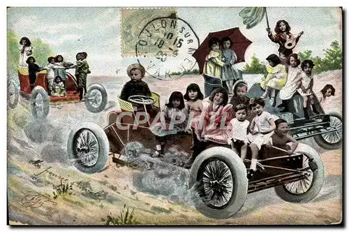 Cartes postales Automobile Enfants Bebes