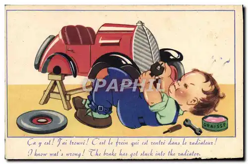 Cartes postales Automobile Enfant