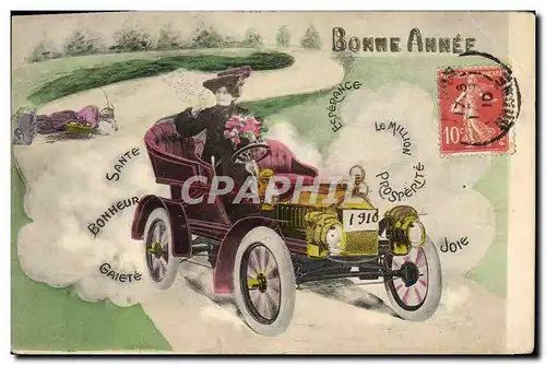 Cartes postales Automobile Femme