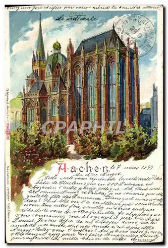 Ansichtskarte AK Illustrateur Aachen