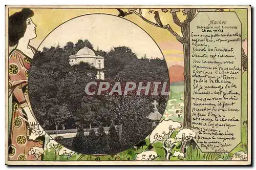 Cartes postales Illustrateur Aachen Belvedere