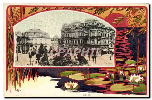 Cartes postales Illustrateur Aachen Kaiserplatz