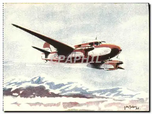 Cartes postales Avion Aviation Caudron Goeland Transport et liaisons rapides