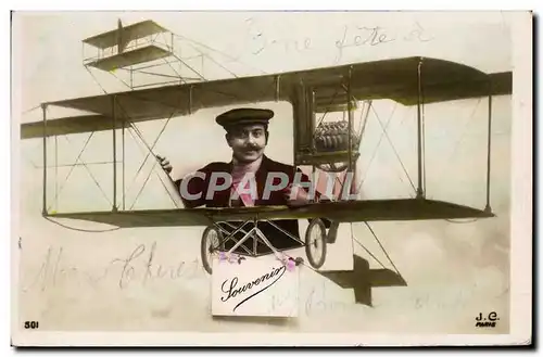 Cartes postales Avion Aviation Homme