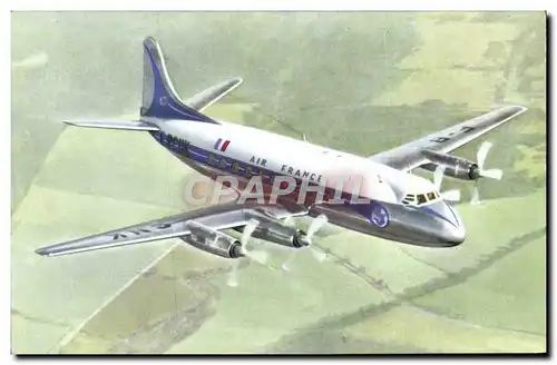 Ansichtskarte AK Avion Aviation Air France Vickers Viscount