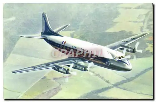 Ansichtskarte AK Avion Aviation Air Fracne Vickers Viscount