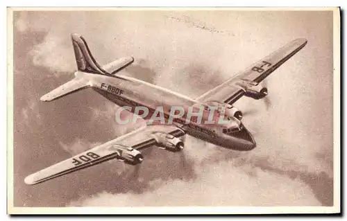 Ansichtskarte AK Avion Aviation Douglas DC4 Air France