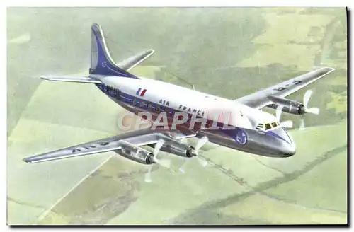 Ansichtskarte AK Avion Aviation Air France Vickers Discount