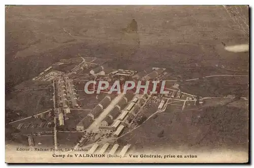 Cartes postales Camp du Valdahon Vue generale prise en avion Militaria