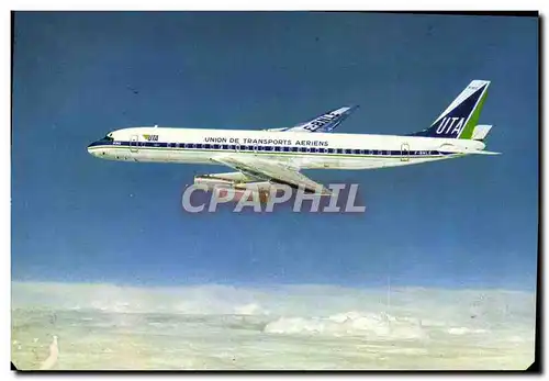 Ansichtskarte AK Avion Aviation UTA Super DC8 62