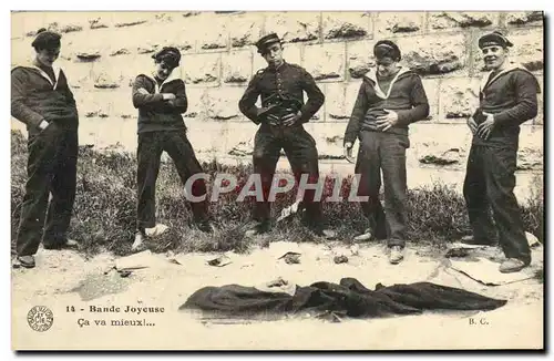 Cartes postales Bateau Guerre Marins Bande joyeuse ca va mieux