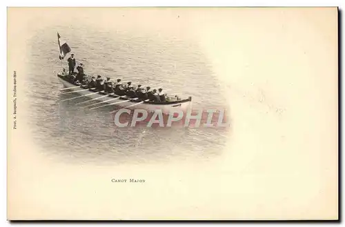 Cartes postales Bateau Guerre canot Major