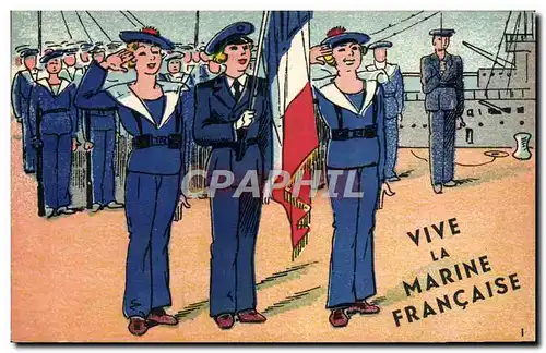 Ansichtskarte AK Marins Vive la marine Francaise