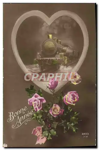 Cartes postales Fantaisie Train