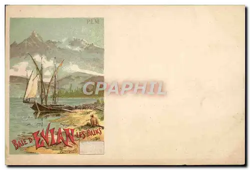 Cartes postales Baie d'Evian les Bains Bateau