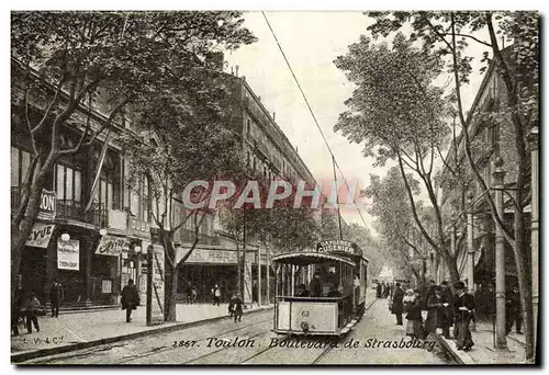 Cartes postales Tramway Toulon Boulevard de Strasbourg