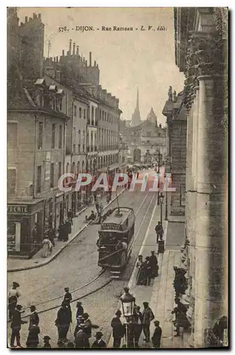 Cartes postales Tramway Dijon Rue Rameau