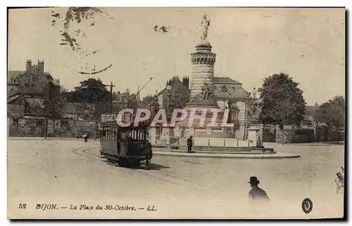 Ansichtskarte AK Tramway Dijon La place du 30 octobre Chocolat louit