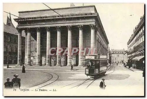 Ansichtskarte AK Tramway Dijon Le theatre