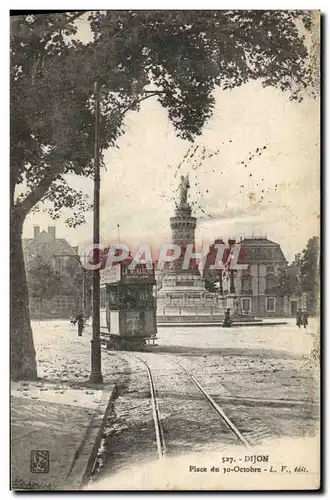 Ansichtskarte AK Tramway Dijon Place du 30 octobre La Menagere